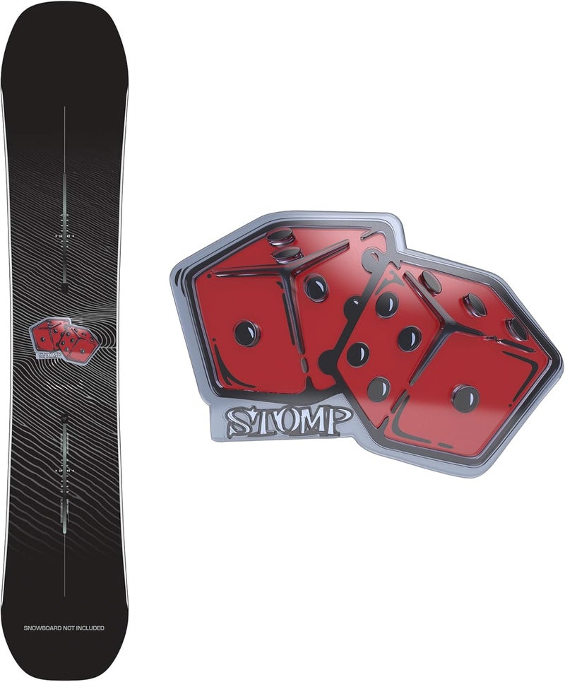 Stompgrip Premium Snowboard Stomp Pad | Dice | Vice Collection | 3D Decal - Image 1